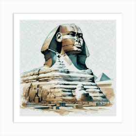 Giza Pyramid Art Print