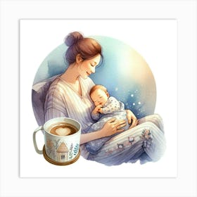 Mother And Baby 4 Art Print