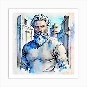 Man With A Beard Art Print