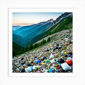 Garbage In The Mountains 11 Art Print