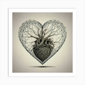 Heart - Heart Stock Videos & Royalty-Free Footage 1 Art Print