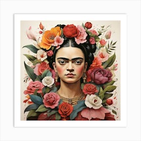 Frida Kahlo paintings 2 Art Print