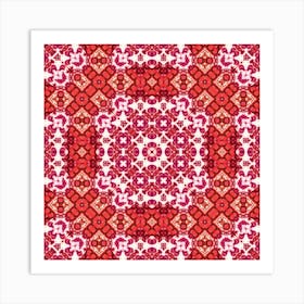 Red And White Decor 2 Art Print