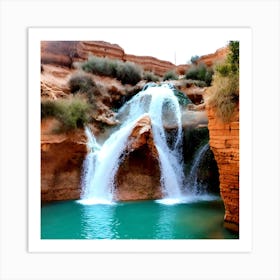 Fayoum Waterfalls (6) Art Print