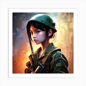 Vietcong Girl Art Print