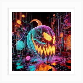 Halloween Skull 1 Art Print