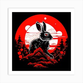 Rabbit On A Mountain Art Print