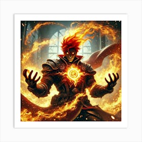 Ronan Flame Surge Art Print