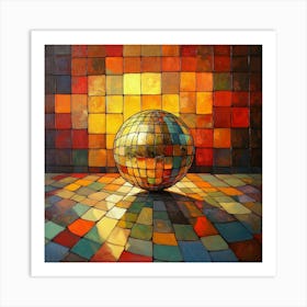 Disco Ball Art 16 Art Print