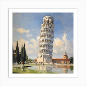 Leaning Tower Of Pisa Art Print