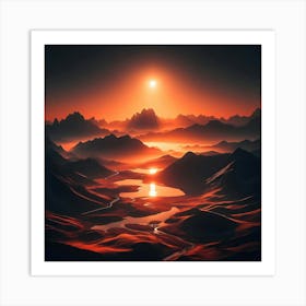 Abstract Landscape Art Print