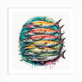 Sardines Art Print