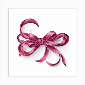 Pink Ribbon Art Print