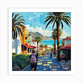 California Beach Art Print