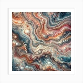 Abstract Marble 3 Art Print