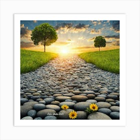 Stone Walk by Peter Ghetu 2024 Art Print