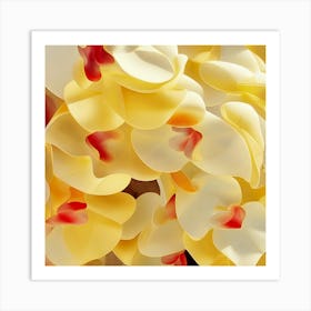 Delicate Yellow Orchids Art Print