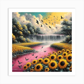 Sunflowers 1 Art Print