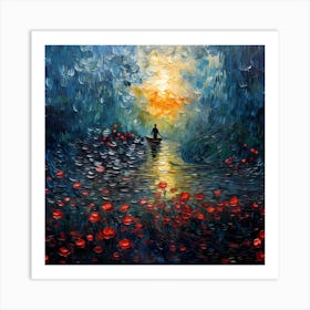 Impressionist Veil of Tranquility Art Print