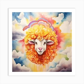 Sheep In The Sky 1 Art Print