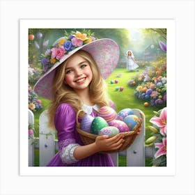 Easter Girl 19 Art Print