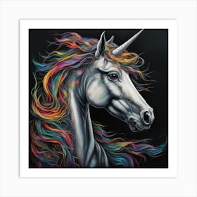 Rainbow Unicorn Art Print