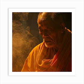 Buddhist Monk 3 Art Print