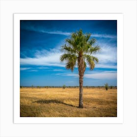 Single Palm Tree Art Print