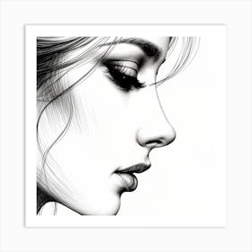 Portrait Of A Woman Art Print