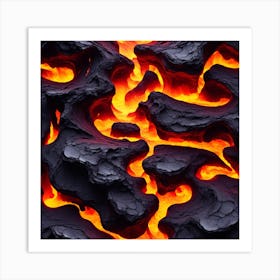 Lava Flow 5 Art Print