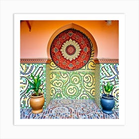 Doorway In Morocco Art Print