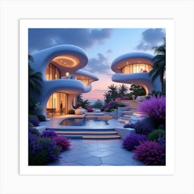 Futuristic House 1 Art Print