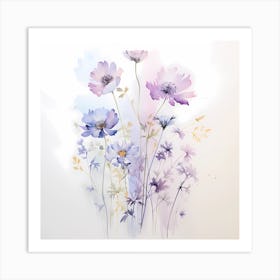 AI Graceful Petal Dance Art Print Art Print