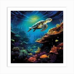 Sea Turtle 2 Art Print