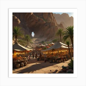 Egyptian Market 1 Art Print