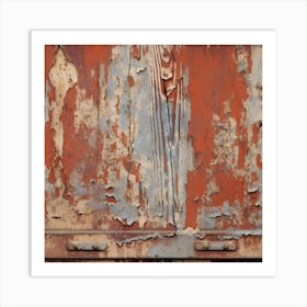 Rusty Old Rusty Metal Art Print