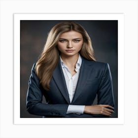 Portrait Of Business Woman Art Print