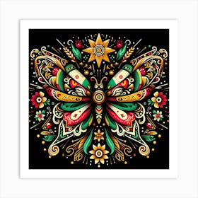 Mexican Butterfly Art 1 Art Print