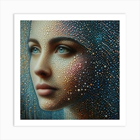 A portrait of woman 11 Art Print