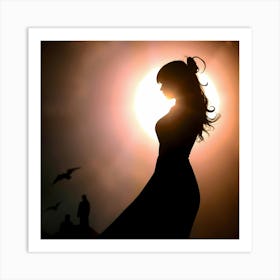 Silhouette Of A Woman 1 Póster