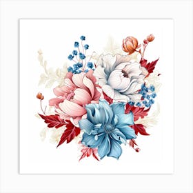 Peony Flowers 1 Art Print