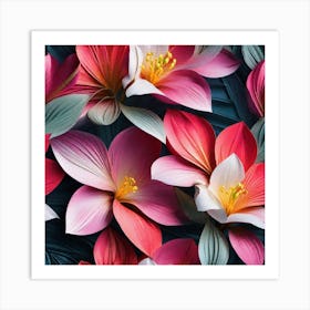 Paper Flowers Art Print