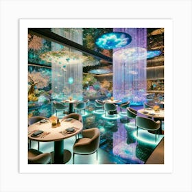 Ethereal Nexus Dining Spaces Art Print