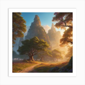 Landscape Painting Art Print