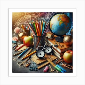 Back To School 12 Art Print