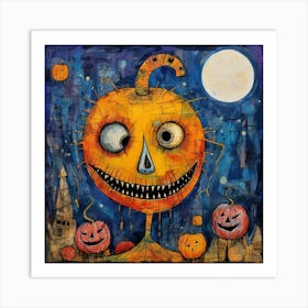 Halloween Pumpkin Art Print