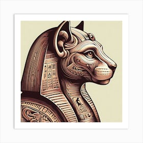 Egyptian Cat Art Print