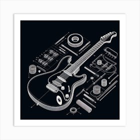 Electric Guitar Art Print