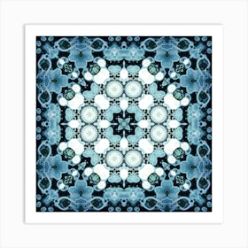Abstraction Watercolor Blue 2 Art Print