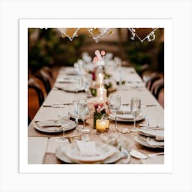 Formal Table 8 Art Print